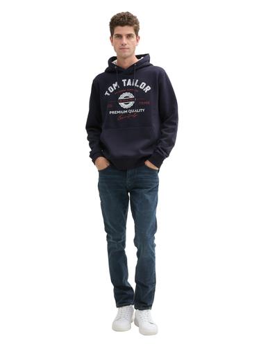 Hoodie Sweatshirt mit Logo-Print XXL Regular Fit - Sky Captain Blue