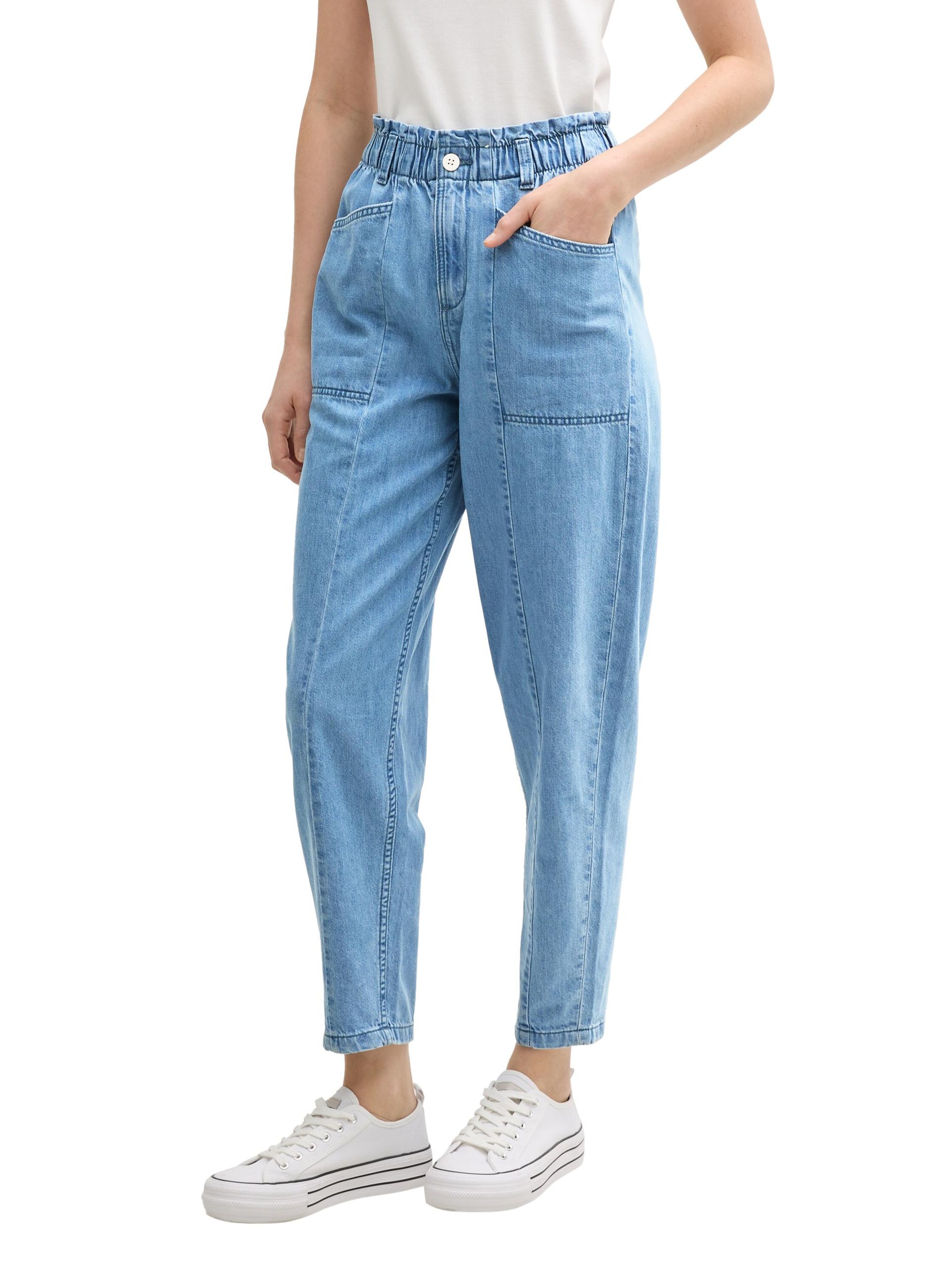 TTADEA BARREL Jeans M Barrel Fit - Used Bleached Blue Denim