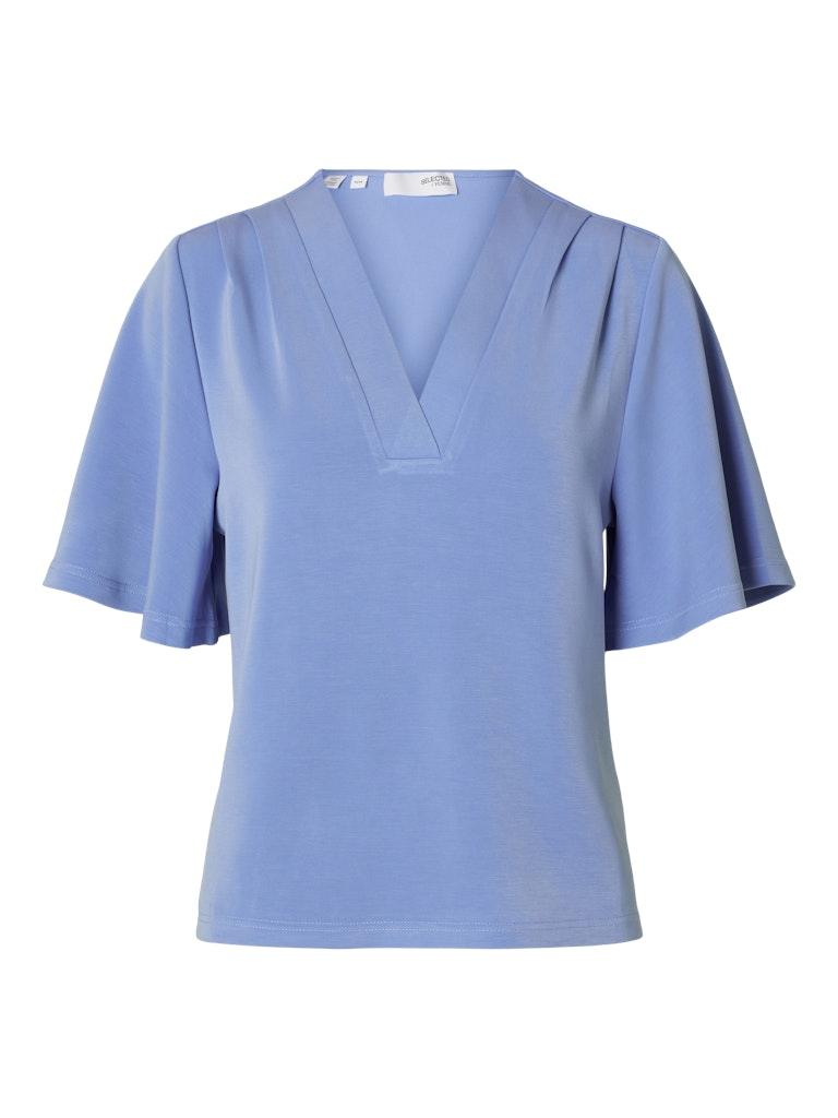 SLFTENNY SS V-NECK TOP NOOS Blau XS