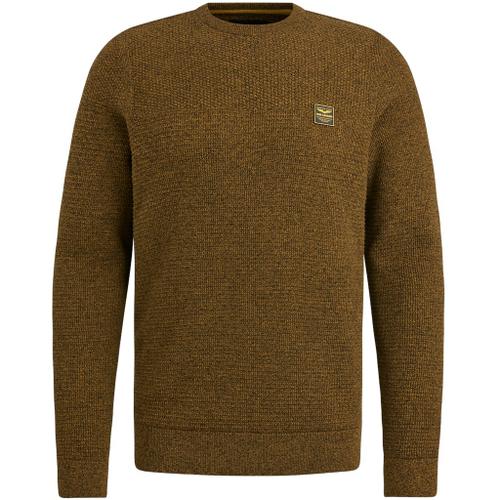 R-neck cotton mouline Braun XL