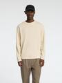 SLHLOOSEOSCAR LS O-NECK TEE NOOS M Locker geschnitten - Oatmeal