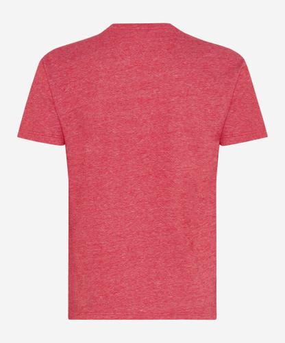 Style Timmy M Rundhalsausschnitt, Modernes T-Shirt, Rundhals, Aufgesetzte Brusttasche, Gerader Schnitt - Signal Red