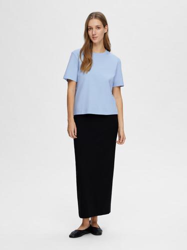 SLFESSENTIAL SS BOXY TEE NOOS L Box Fit - Cashmere Blue