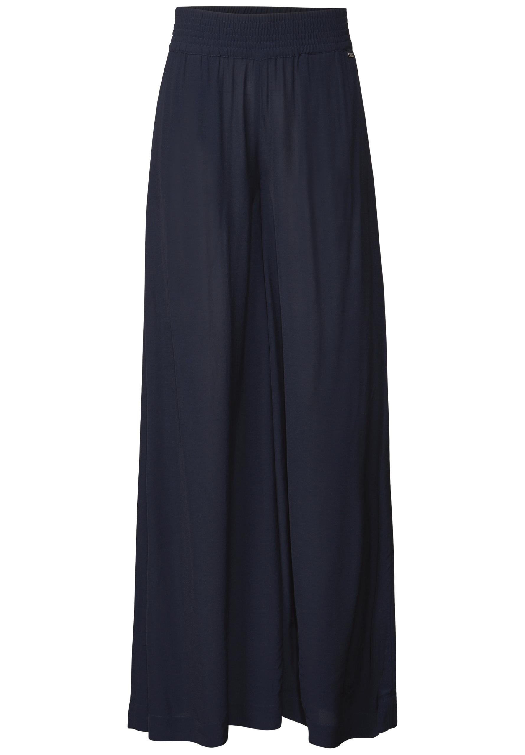 Wide Leg Crepe Hose S/30 - Universal Blue