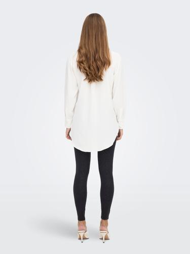 JDYKENTA LION LIFE L/S SHIRT WVN NOOS M Normal geschnitten - Cloud Dancer