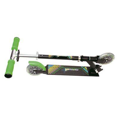 Muuwmi - Aluminium Scooter 125mm NEON, mit Leuchtrollen