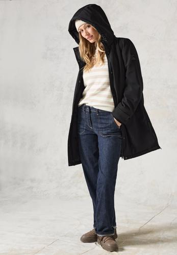 Parka mit abnehmbarer Kapuze XL - Black
