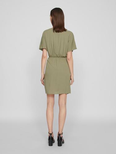 VIMOASHLY BUTTON S/S DRESS Grün 38