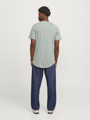 JJENOA TEE SS CREW NECK NOOS L Lang geschnitten - Iceberg Green