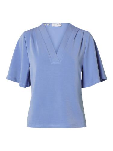 SLFTENNY SS V-NECK TOP NOOS Blau XS