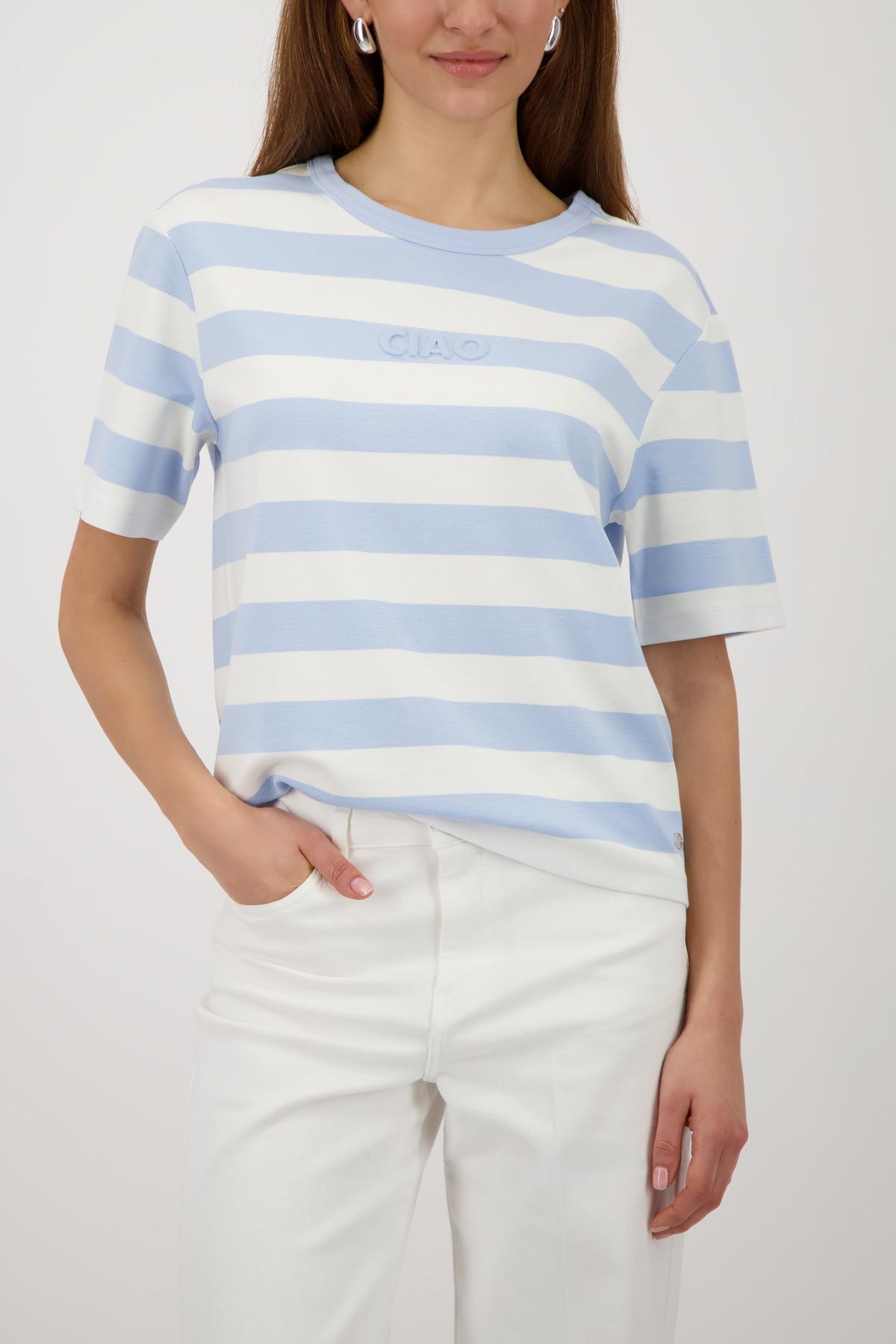 Sweatshirt mit Streifen 46 - Light Sky Ringel