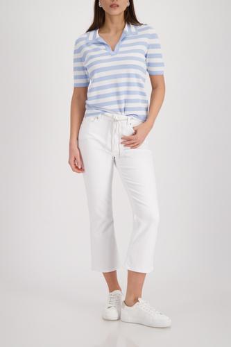 Polo-Pullover mit Streifen 44 - Sea Side Ringel