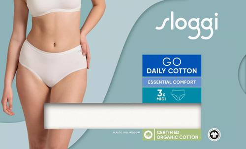 sloggi GO Daily Cotton Midi 3P Weiß XL