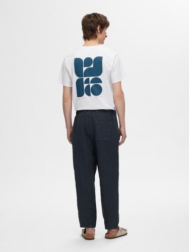 SLH180 RELAXED CROPPED MAGNUS SUN PANT S Locker geschnitten - Dark Sapphire