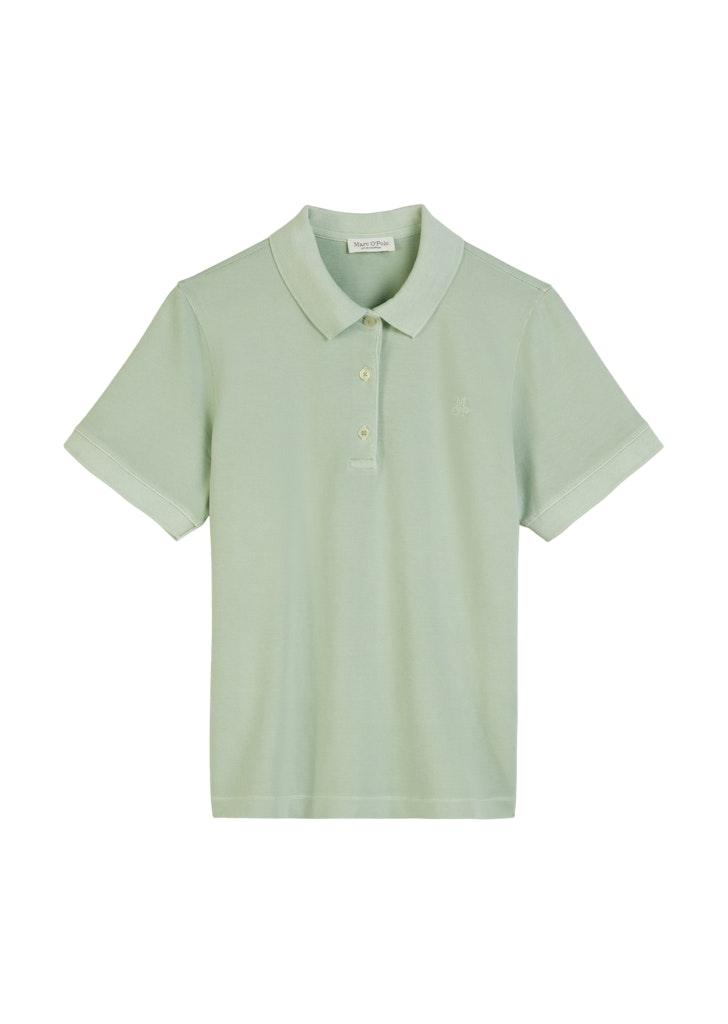 Polo-shirt, short-sleeve, flat knit collar, gmd Grün XS