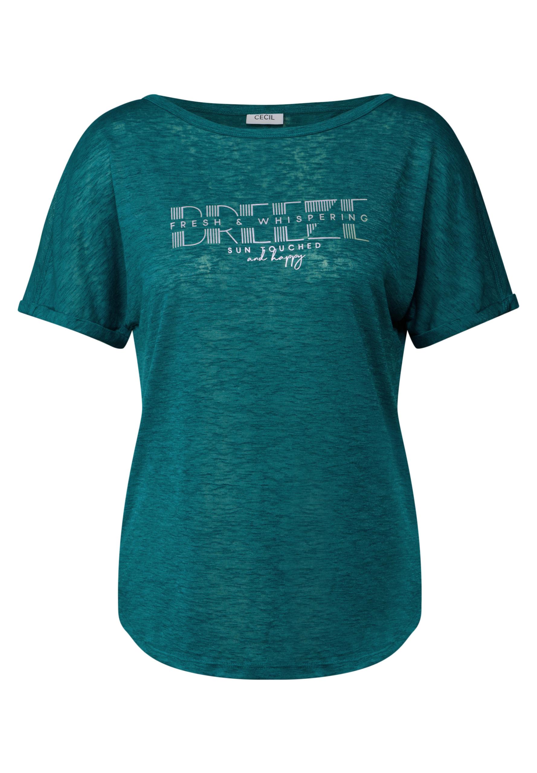 T-Shirt mit grafischem Print M - Green Lagoon