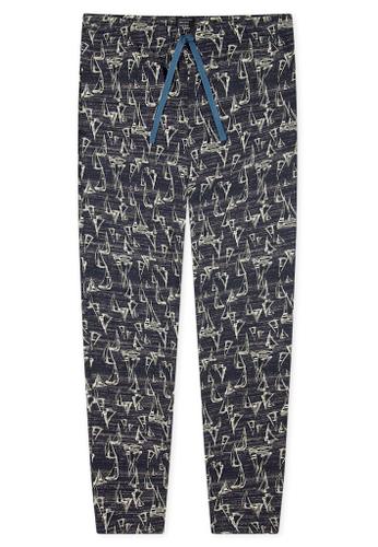 Hose lang Blau 50