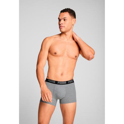 PUMA Herren Unterhose MEN EVERYDAY BASIC BOXER 2P S in Grau