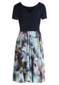 Cocktailkleid 42 Ausgestellt - Dark Blue/purple