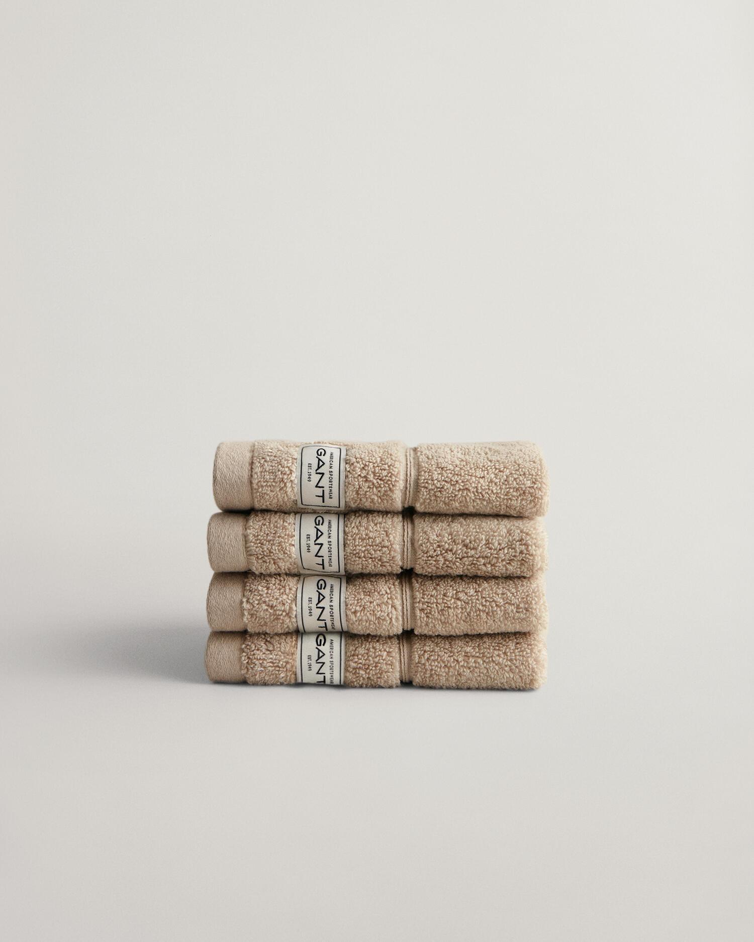 Premium Handtücher 30 x 30 im 4er-Pack 30X30 - Silver Sand