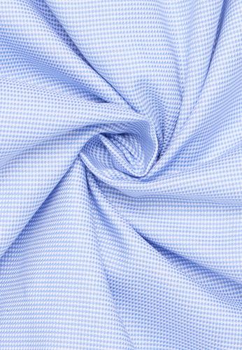 Hemd Hahnentritt Kurzarm 42/Kurzarm COMFORT FIT - Hellblau