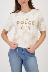 T-Shirt mit Batik-Muster 40 - Biscotti Gemustert