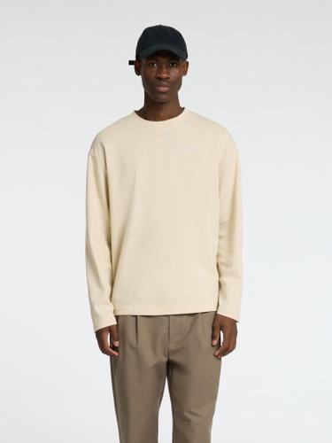 SLHLOOSEOSCAR LS O-NECK TEE NOOS M Locker geschnitten - Oatmeal