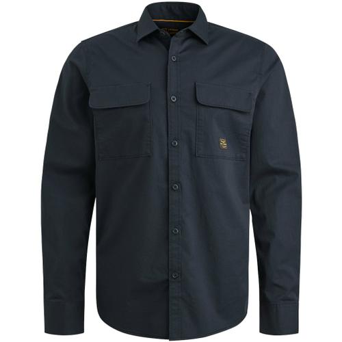 Long Sleeve Shirt Twill stretch Grau XL