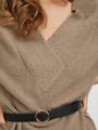 VIMADELIA V-NECK L/S KNIT DRESS - NOOS XS Normal geschnitten - Fungi