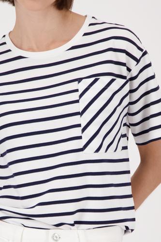 Gestreiftes T-Shirt 36 - Marine Ringel