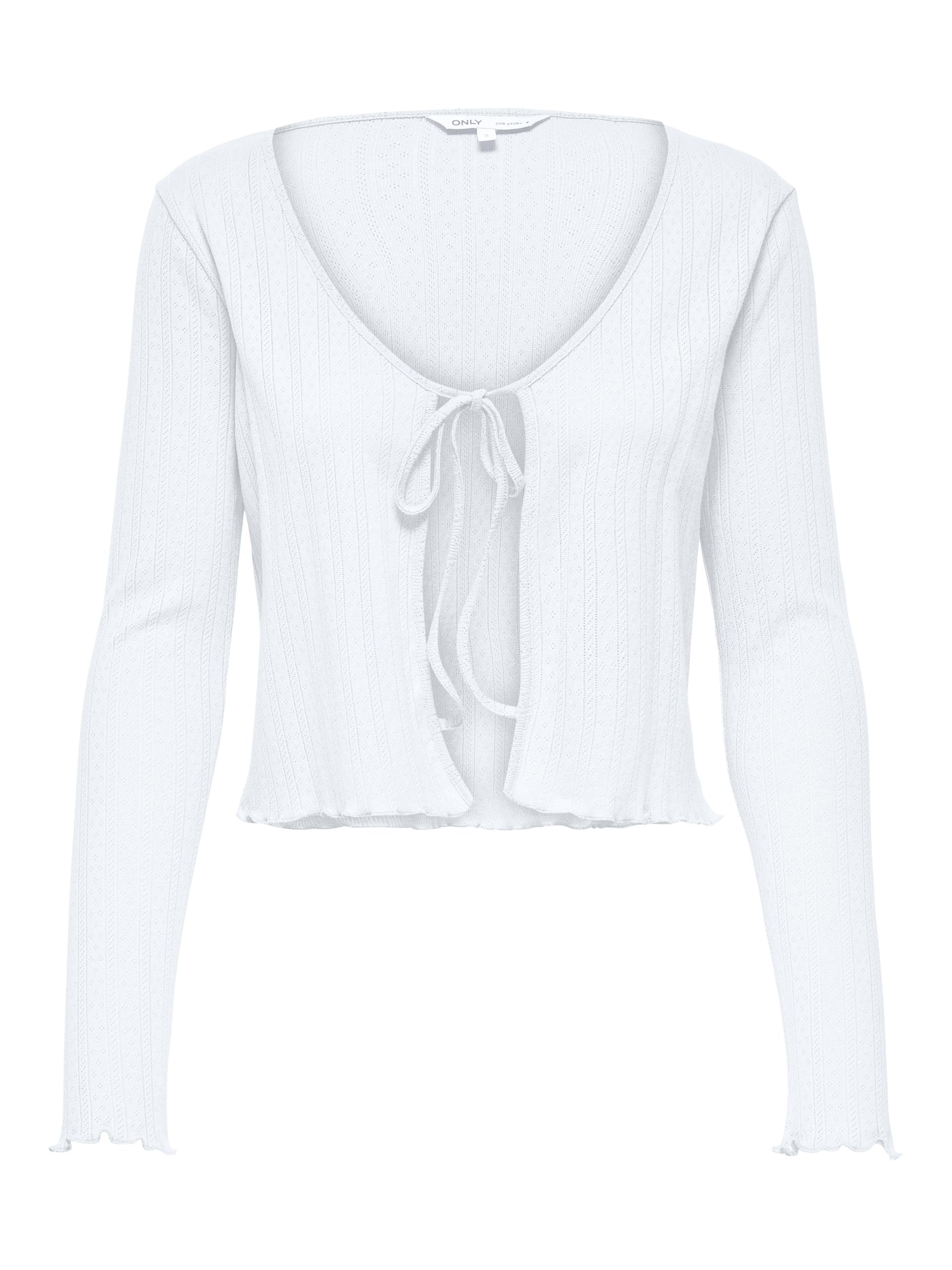 ONLCARLOTTA L/S STRING CARDIGAN JRS M Normal geschnitten - White