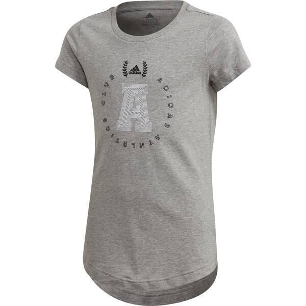 adidas Mädchen adidas Athletics Club Grafik T-Shirt 170 in Grau