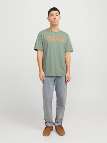 JJTEX TEE SS CREW NECK L Normal geschnitten - Iceberg Green