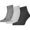 PUMA Herren Socken UNISEX QUARTER PLAIN 3P 43-46 in Grau