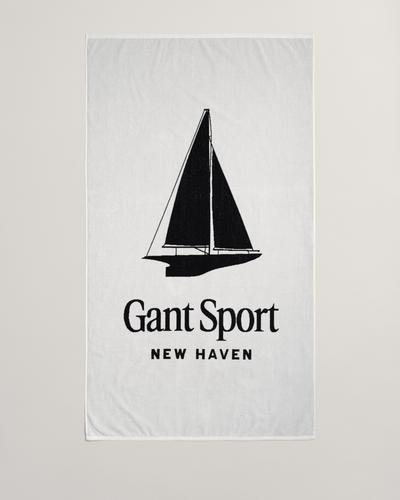 Sailing Print Strandtuch 100X180 - White