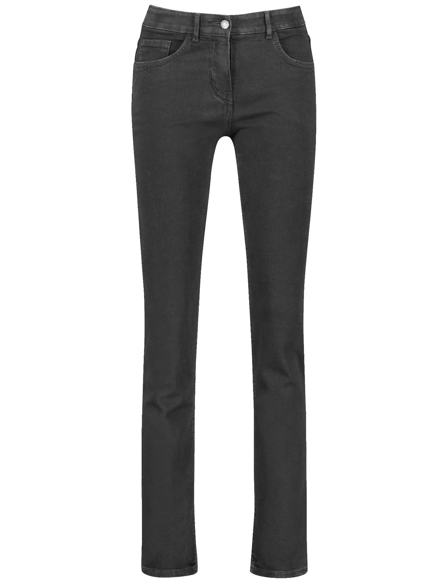 5-Pocket Jeans SOL꞉INE BEST4ME Slim Fit Kurzgröße 38S Slim Fit - Black Black Denim