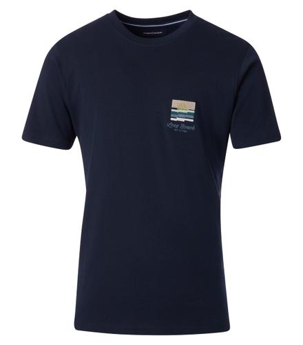 T-Shirt M Basic Circular Knit - Blau