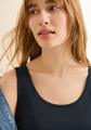 Basic Top mit Rundhals aus Baumwolle XL - Universal Blue