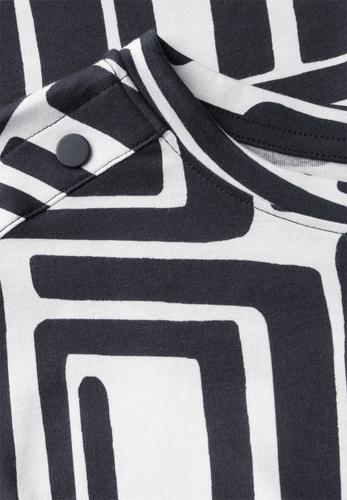 Print-Shirt mit Knopfdetail L - Universal Blue