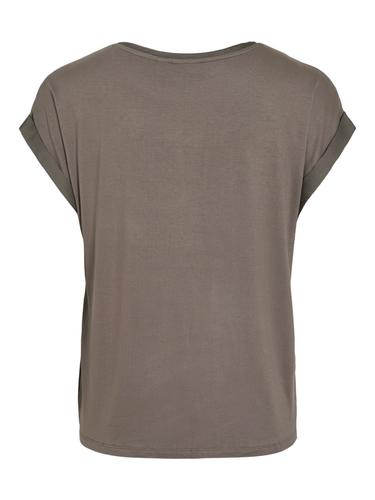 VIELLETTE S/S SATIN TOP - NOOS 40 Normal geschnitten - Falcon