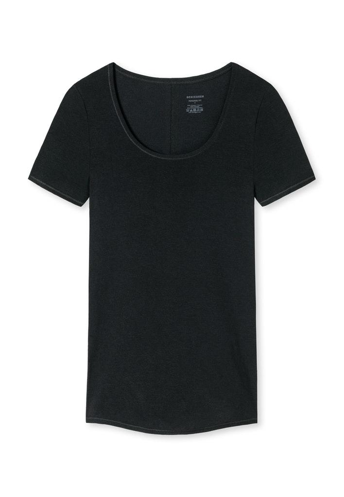 Shirt 1/2 Arm Schwarz XL