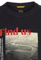 T-Shirt mit Print aus Organic Cotton Blau XXL