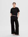 SLFPENELOPE 2/4 RUFFLE TEE NOOS XL Normal geschnitten - Black