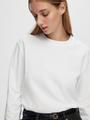 SLFESSENTIAL LS BOXY TEE NOOS L Box Fit - Bright White