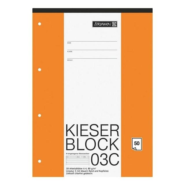 BRUNNEN Kieserblock A4 Sonderlineatur (Lineatur 3) »KIESER 07 0003 C 1042923«