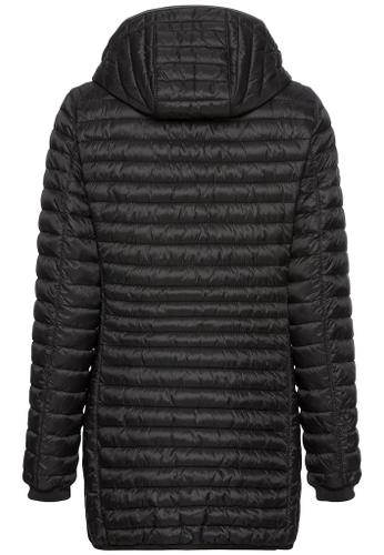 Steppjacke aus recyceltem Polyamid Schwarz 46