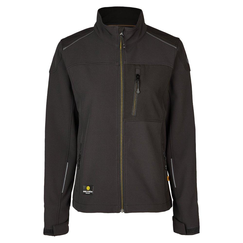 Damen-SMART Softshelljacke - Schwarz - Gr: M
