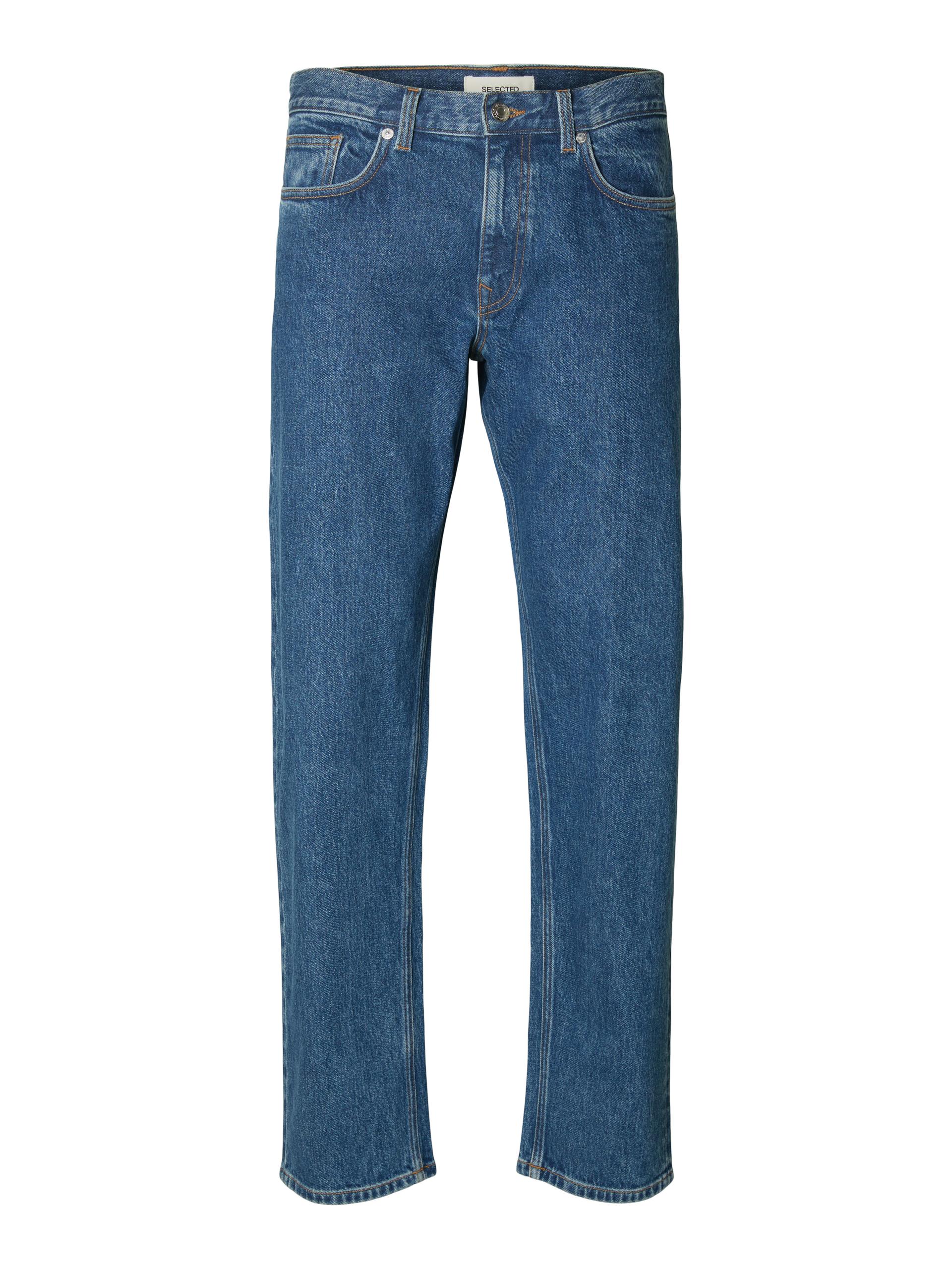 SLH196-STRAIGHT BEN KORI JEANS NOOS 32/34 Gerade geschnitten - Medium Blue Denim