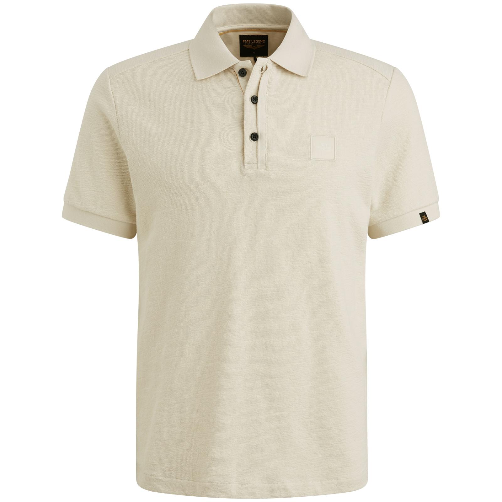 slub jacquard jersey L Regular Fit - Bone White