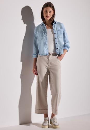 Denim Hemdbluse 38 - Light Blue Random Washed